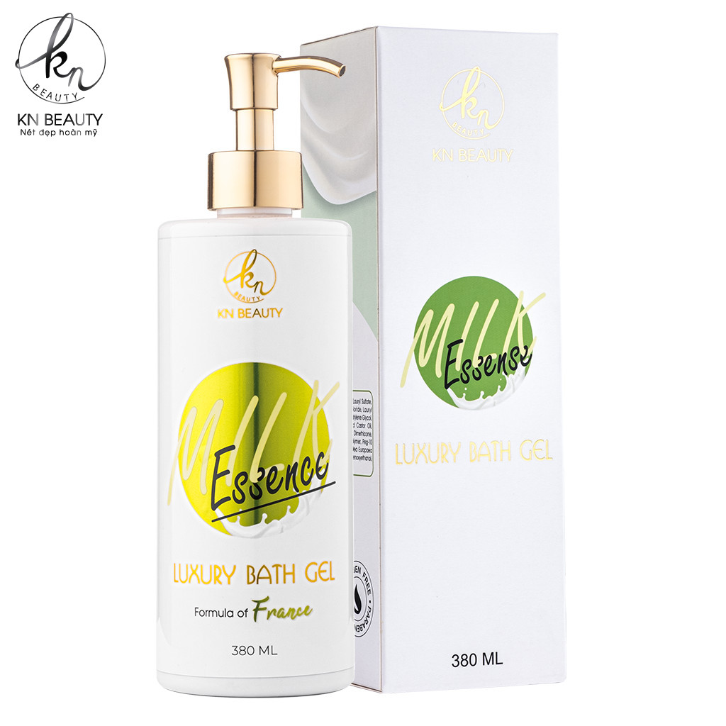 Sữa tắm tinh chất Sữa & Dầu Ô liu KN Beauty – Luxury Bath Gel MILK essence 380ml