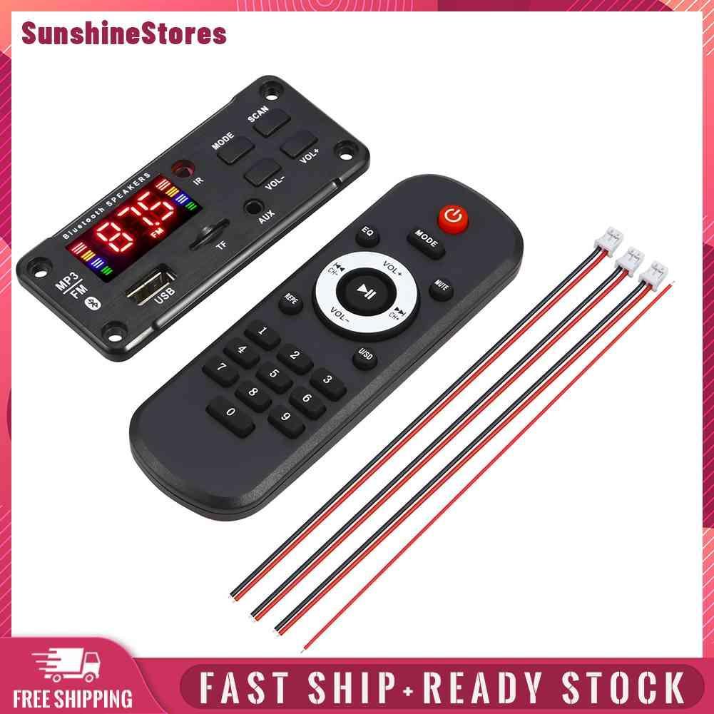 ☼Yimumiya ☼ Bản Mạch Giải Mã Máy MP3 12V Bluetooth 5.0 2 X 40W 80W Chuyên Dụng Cho Xe Hơi