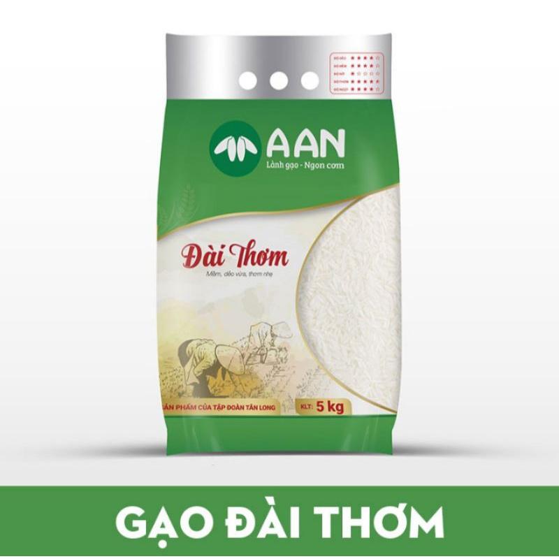 Gạo Đài Thơm 8 Túi 5kg (Mềm, dẻo vừa, thơm nhẹ)