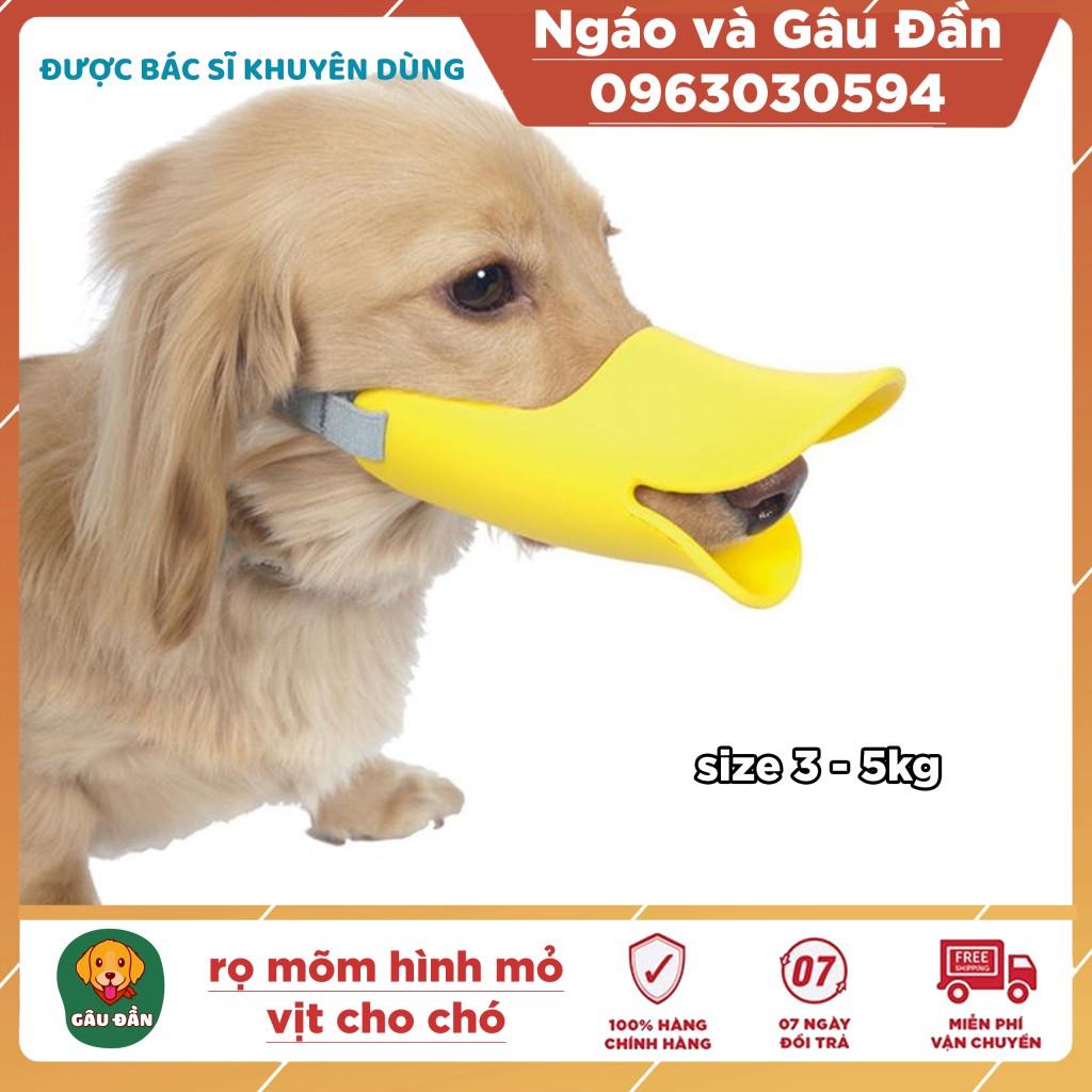 Rọ mõm hình mỏ vịt Aduck cỡ nhỏ cho chó 3-5kg