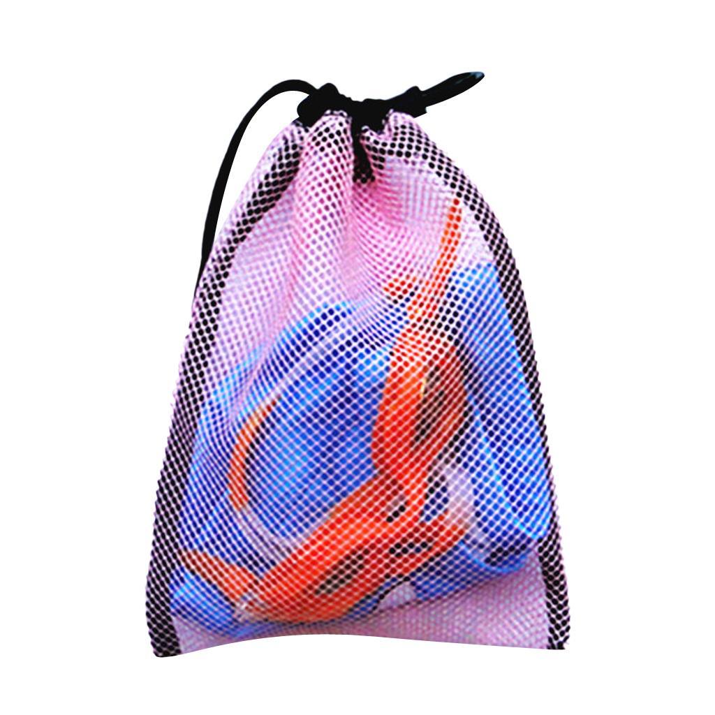 5 Pieces Dive Swimming Drawstring Mesh Bag Storage For Diving Scuba Snorkel