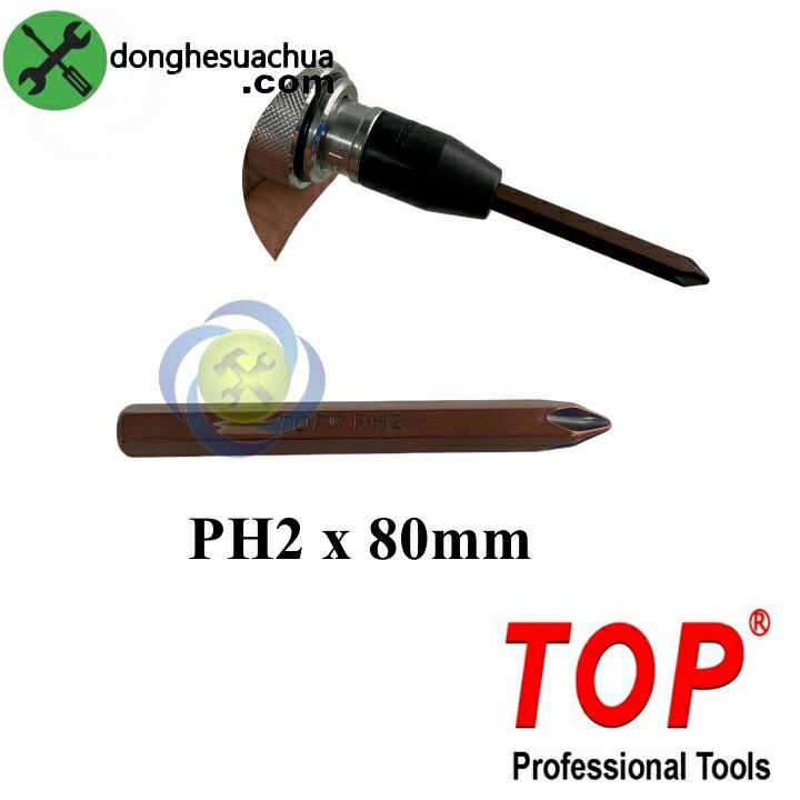 Mũi vít đóng bake PH2 TOP TBD-8802B 8mm x 80mm