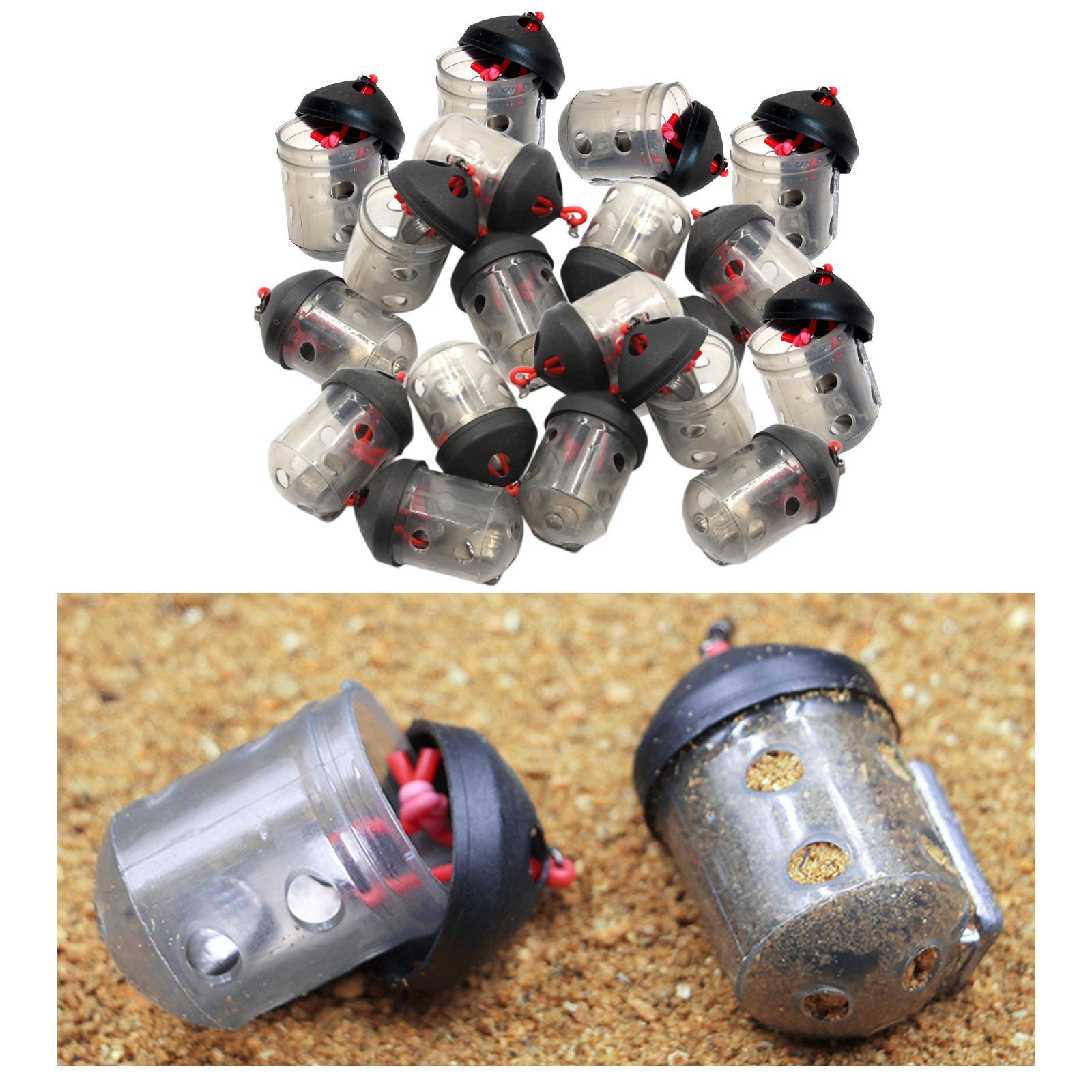 20x Fishing Feeder Holder Ground Cage Inline Method