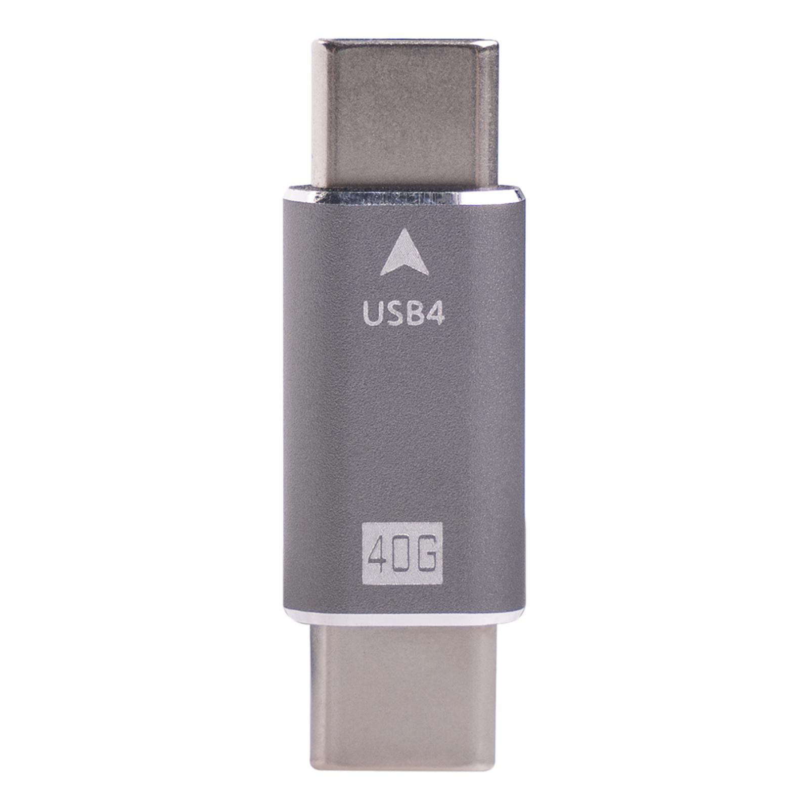 Adapter Male to Male Converter Port USB C USB 4.0 for Phone Electronic Device Data