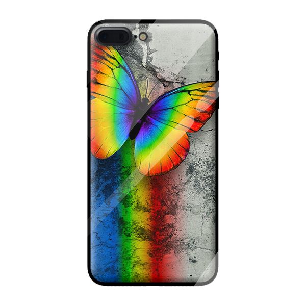 Ốp lưng kính cường lực cho iPhone 8 Plus BƯỚM 2 - Hàng chính hãng