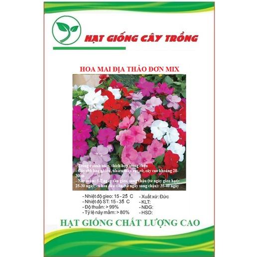 Hạt Giống Hoa Mai Địa Thảo Đơn Nhiều Màu CT456 - Gói 20 hạt