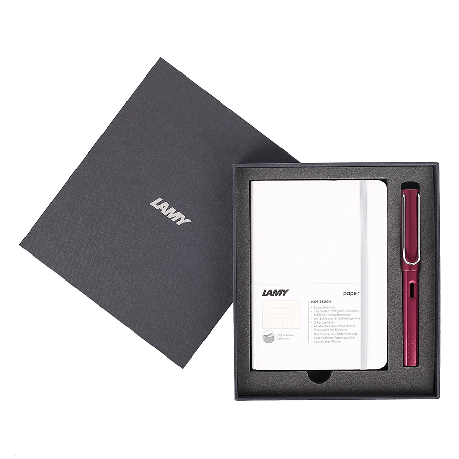 Gift Set Lamy Notebook A6 Softcover White + Lamy Al-Star Purple - GSA6-Al0016