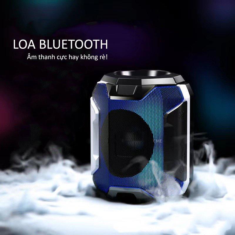 Loa bluetooth mini MINPRO A005 không dây giá rẻ đèn led theo nhạc bluetooth 5.0