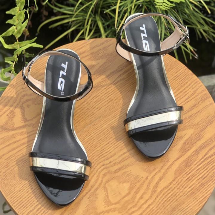 Sandal cao gót viền đồng hot trend 2020 trẻ trung năng động 20825