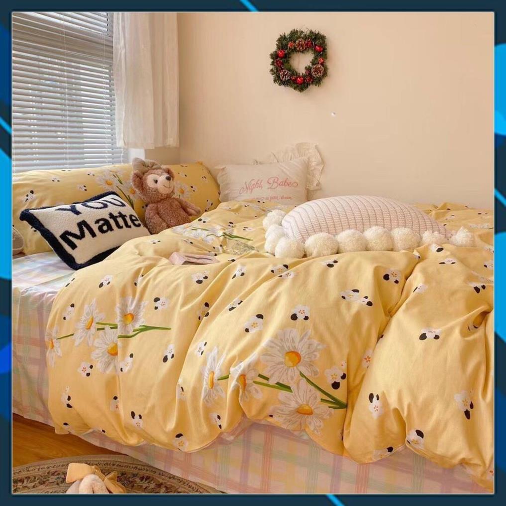 Bộ chăn ga gối Cotton bedding chăn ga Hàn QUốc mẫu mới 2021 100% Cotton mềm mịn mát