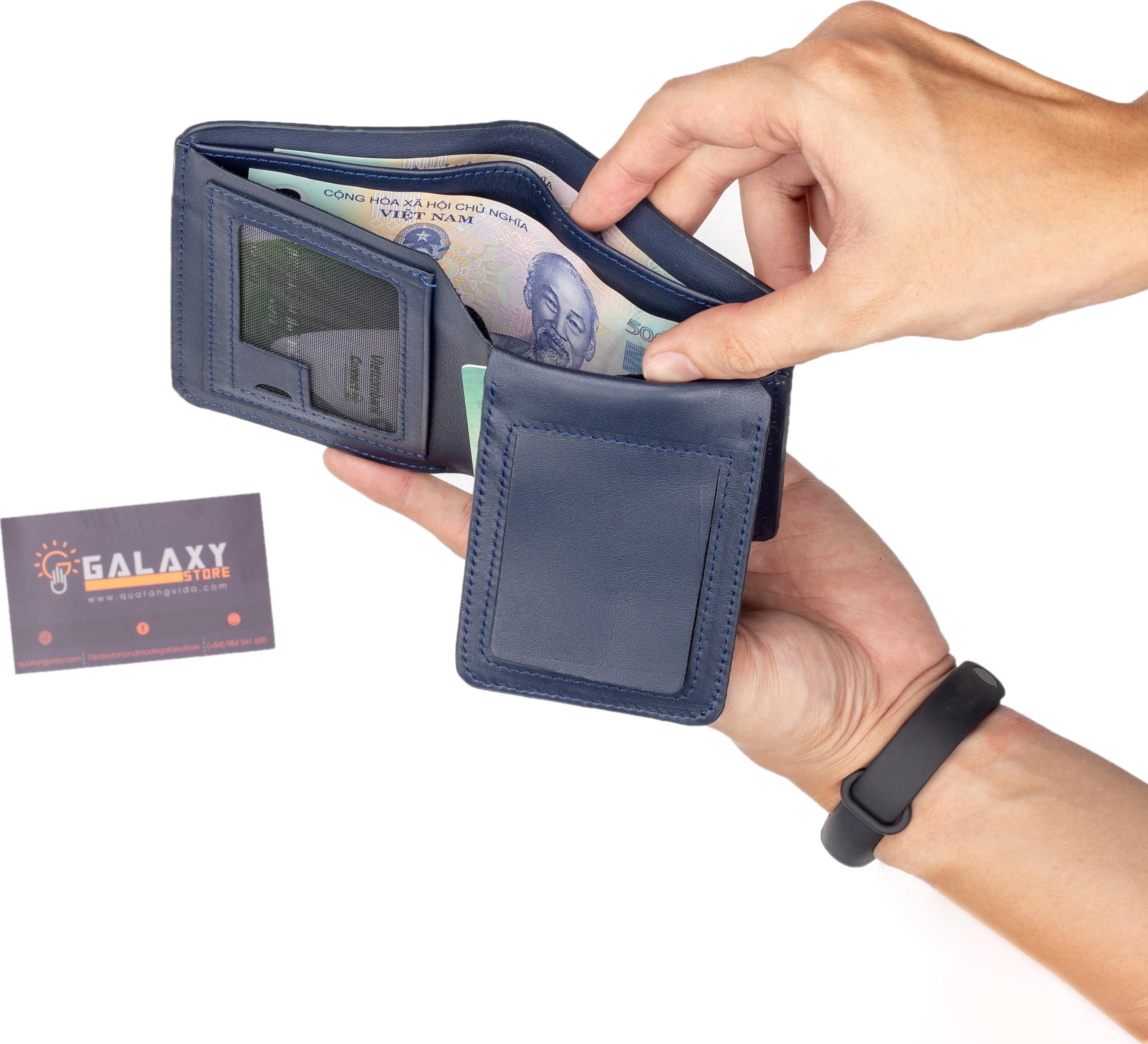 Ví Nam Bóp Nam Da Bò Thật Có Khe SIM Galaxy Store GVN06