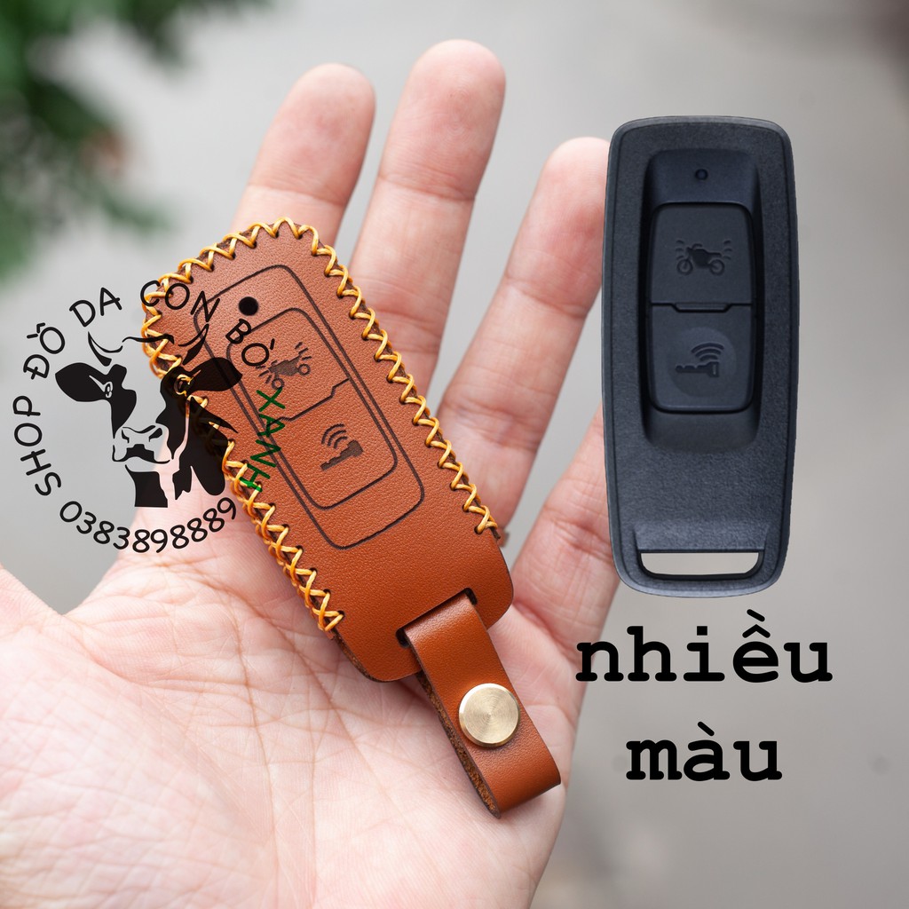 Bao da dành cho chìa Khóa Honda Vision 2021 handmade da thật