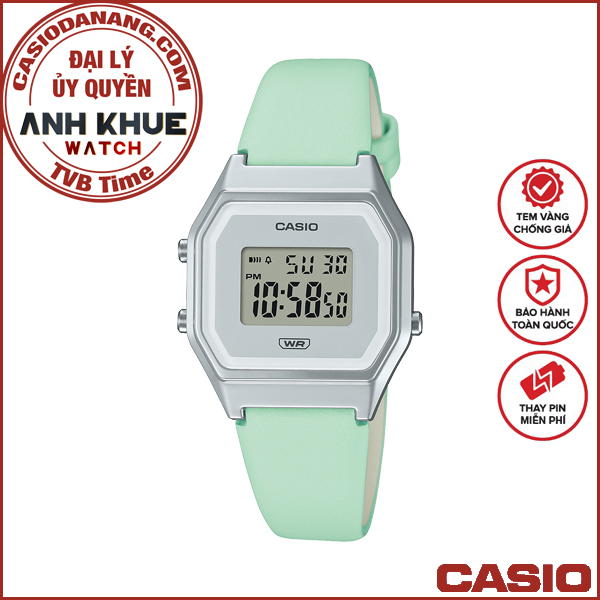 Đồng hồ nữ dây da Casio Standard chính hãng Anh Khuê LA680WEL-3DF (28mm)