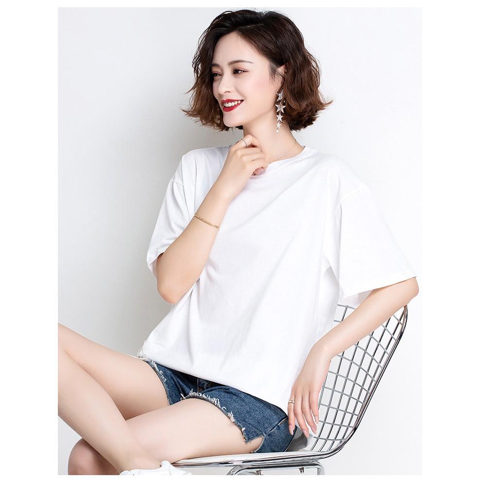 Áo thun nữ form rộng tay lở Unisex nhiều màu