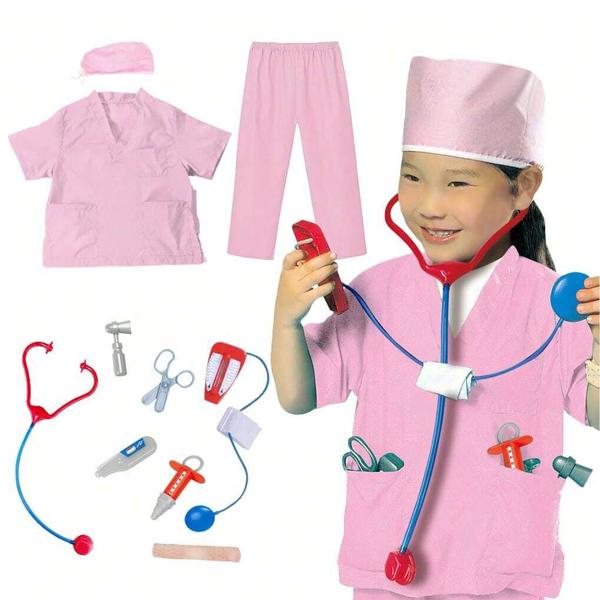 Bộ Trang Phục Y Tá - Hóa Trang Halloween Bé Gái - 3 - 8 Tuổi - Le Sheng 0968-1