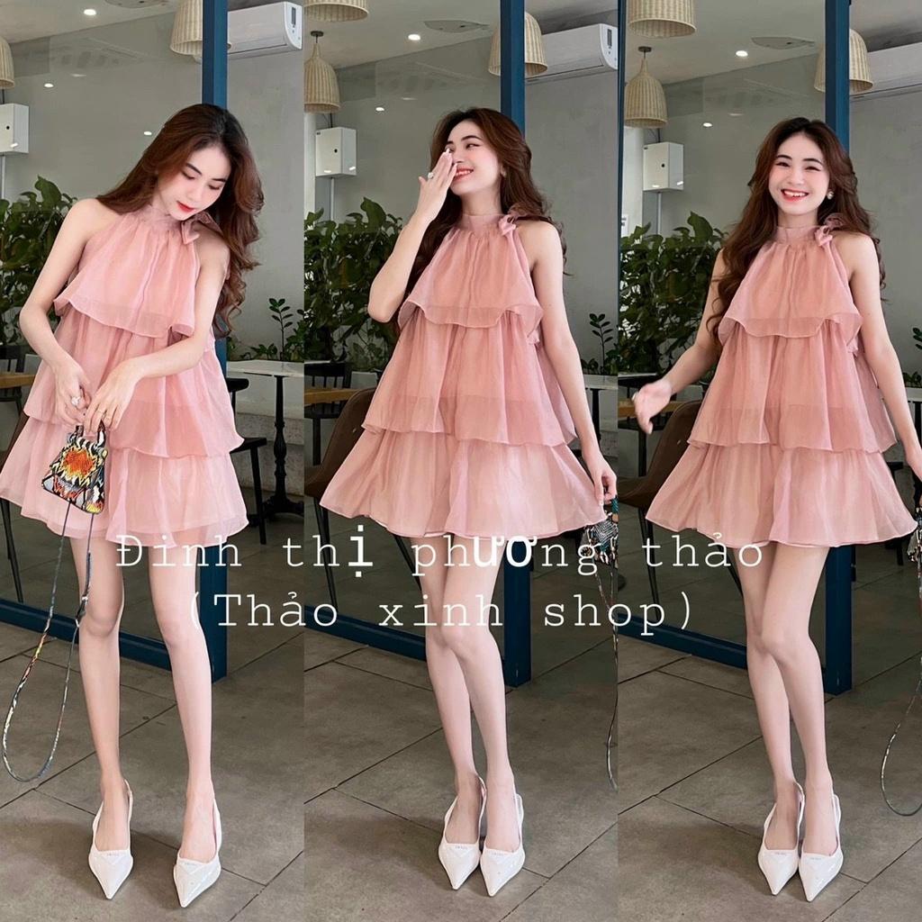 FREESHIP Set Đồ Nữ Áo Yếm Kèm Quần, Set Bộ Nữ Chất Liệu Voan Mềm Mại Phù Hợp Cho Nàng Đi Chơi, Đi Dạo Thời Trang DS
