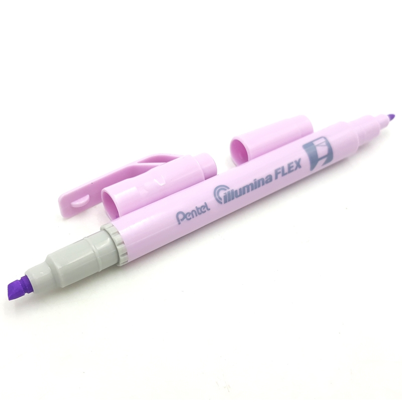 Bút Dạ Quang 2 Đầu Pastel Pentel-SLW11P-V - Pastel Violet - Tím