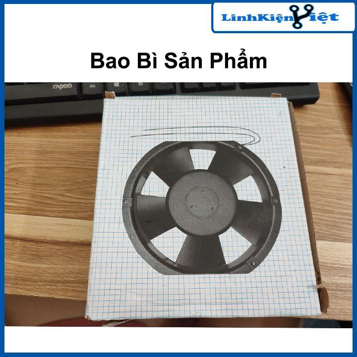 Quạt tản nhiệt 15x15x5.1cm điện áp 220VAC làm mát, tản nhiệt máy