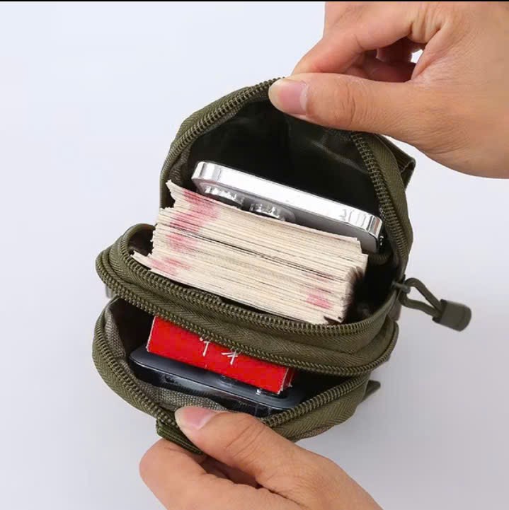 Túi đeo dây thắt lưng đeo hông nhiều ngăn nhỏ gọn