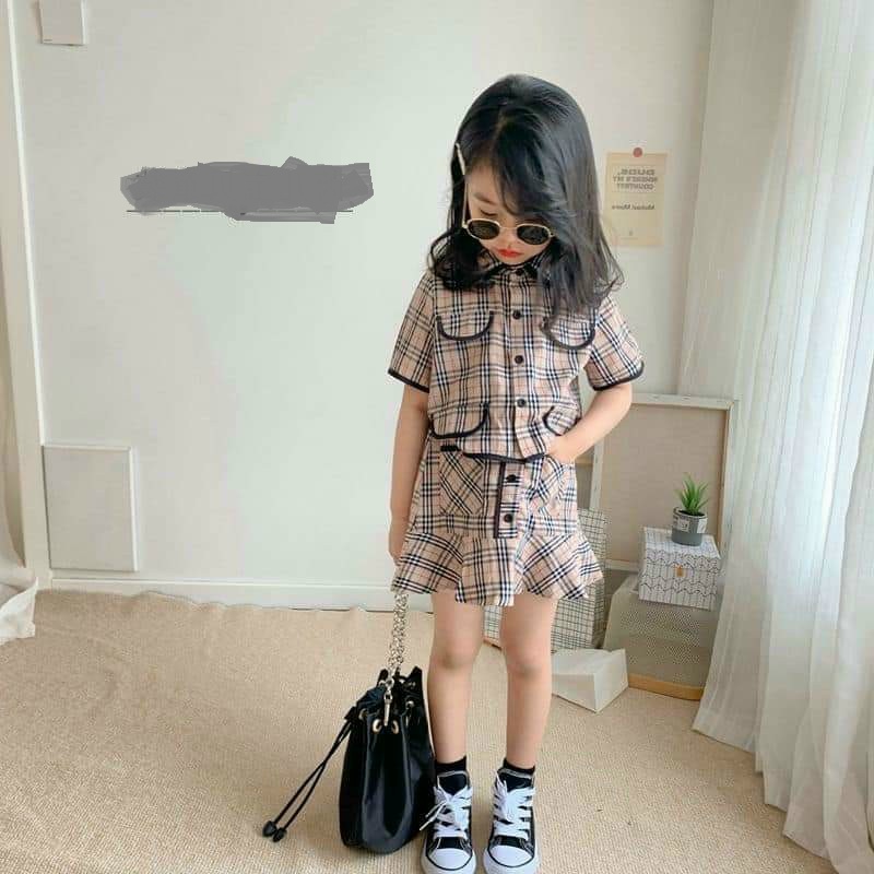 Đầm váy phong cách cho bé gái size 12-35kg chất kate lụa mềm mát
