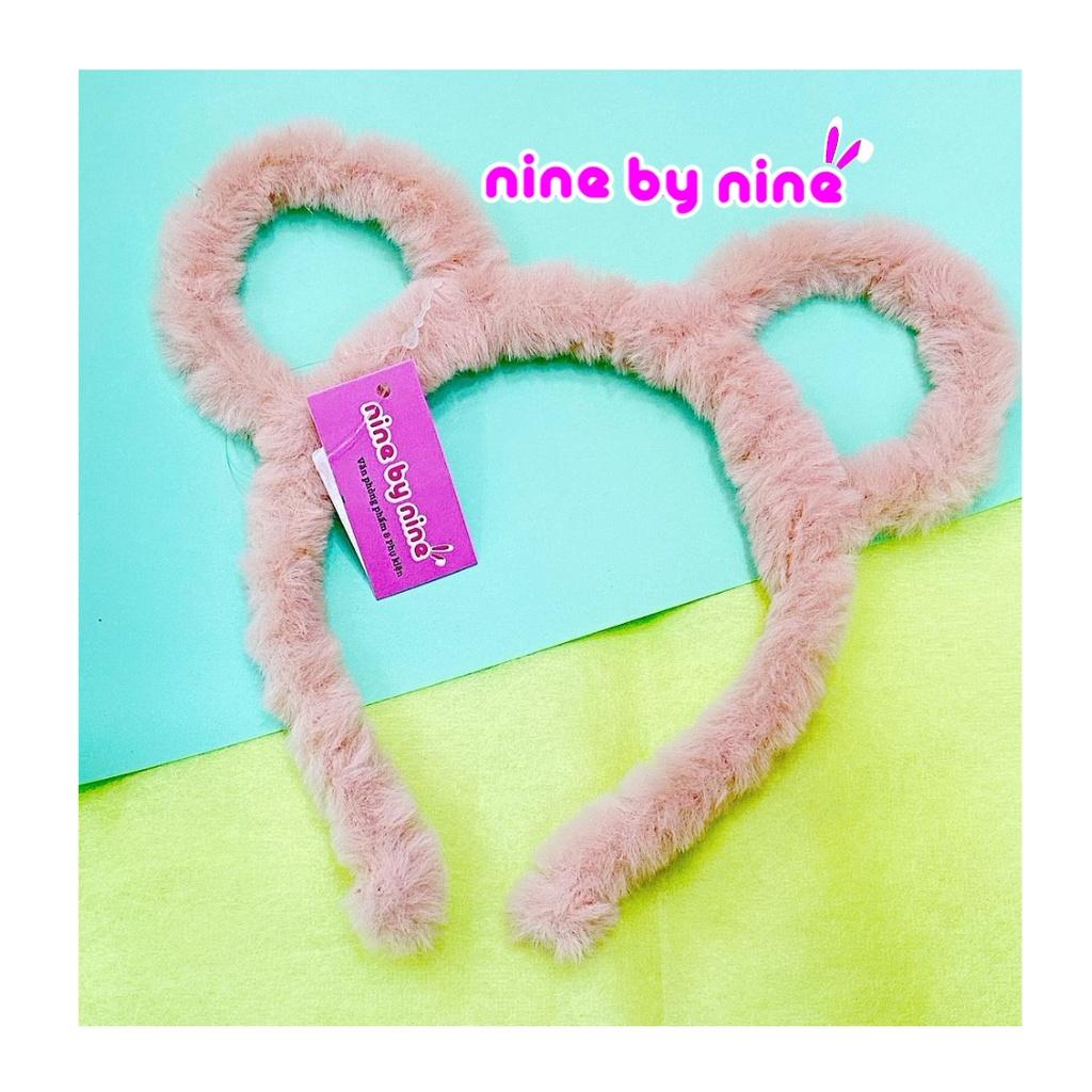 Băng đô lông mềm tai gấu và mèo