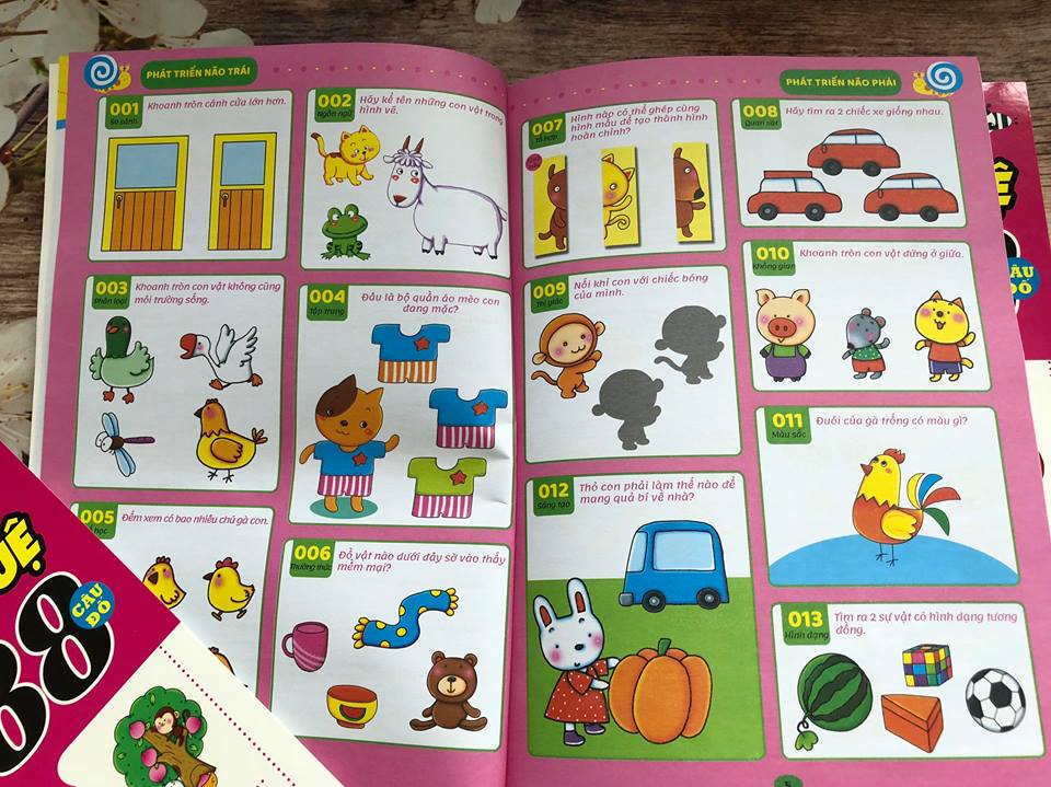 Combo Bộ Sách Rèn Luyện Trí Thông Minh - Phát Triển Trí Tuệ 1088 Câu Đố - Dành Cho Trẻ Từ 3 Đến 4 Tuổi