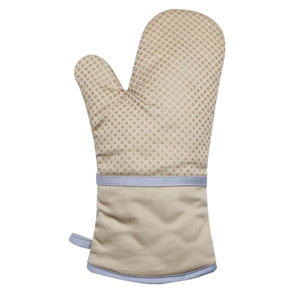 Silicone+Cotton Oven Mitts Heatproof Mitten Kitchen Baking Oven Gloves