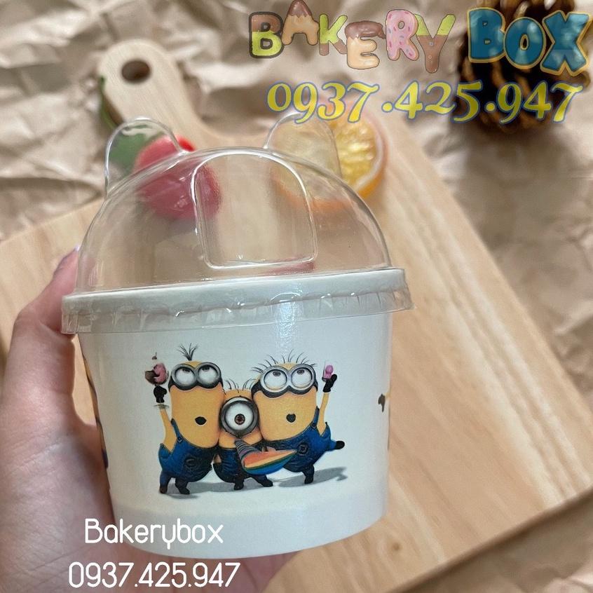 50 Ly Kem Giấy Nhiều Màu Ngẫu Nhiên Kèm Nắp Gấu 200ml