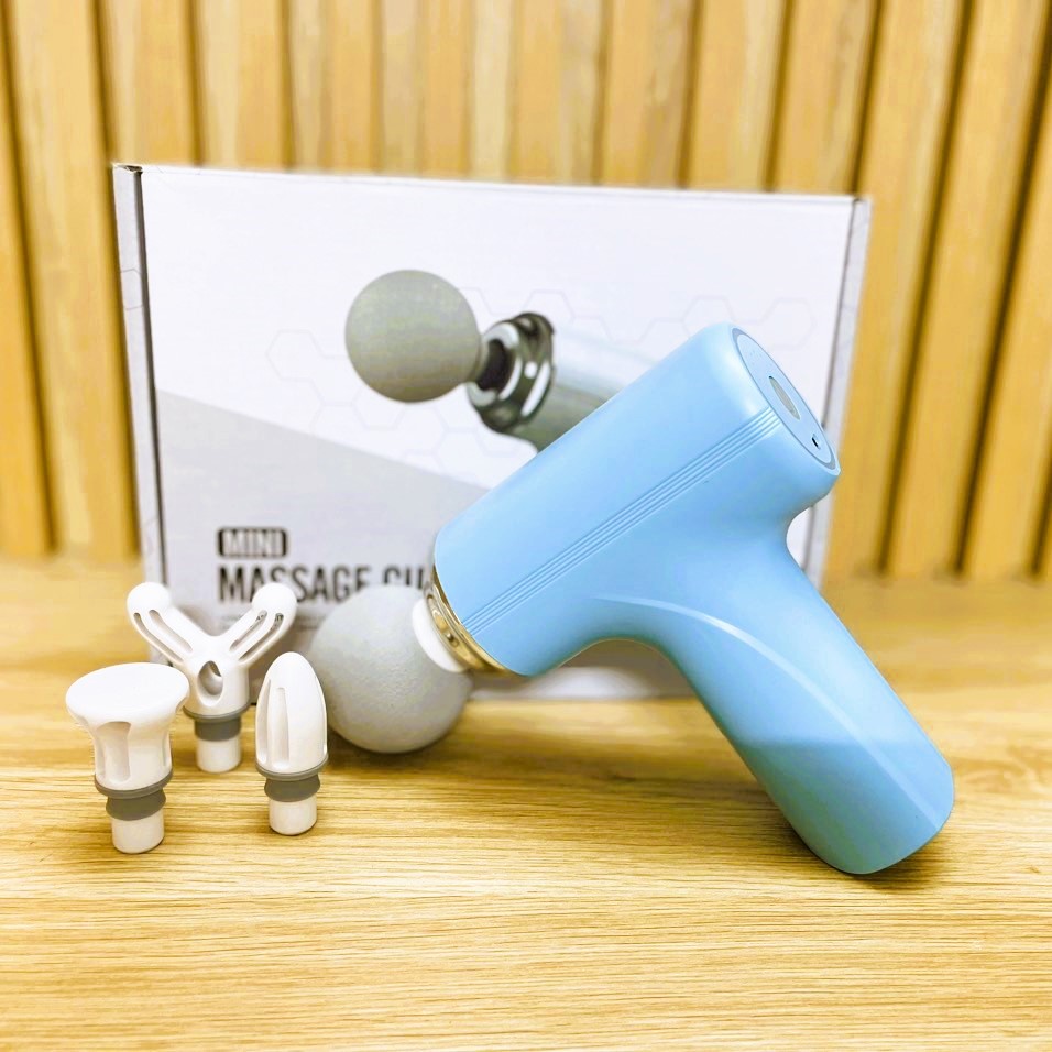 Máy Massage Cầm Tay Mini Cao Cấp - Cảm Biến Lực Nhấn Với 6 Chế Độ Massage Giúp Giảm Đau Mỏi, Giãn Cơ