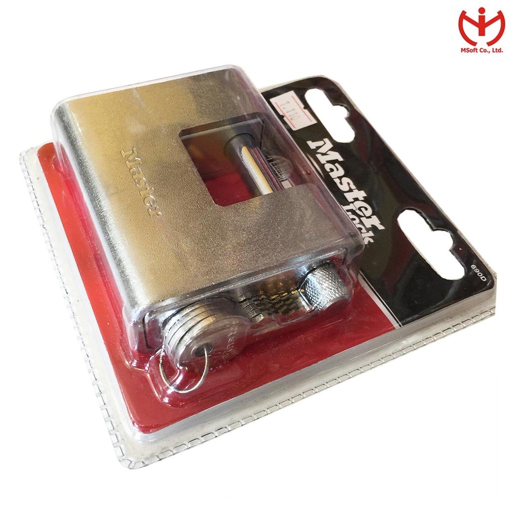 Khóa cầu ngang Master Lock 690 EURD thân kẽm bọc thép rộng 90mm