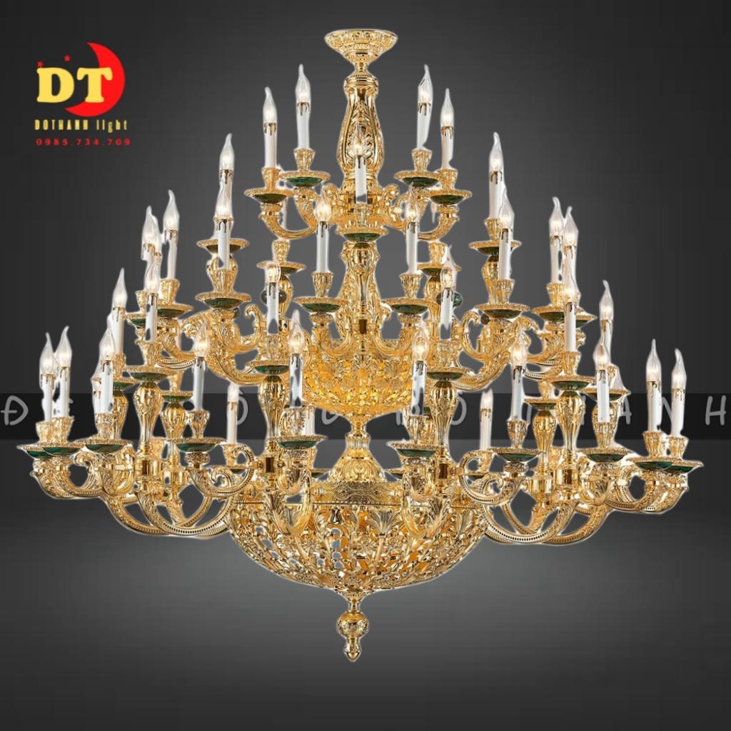 Đèn chùm cổ điển cao cấp thông tầng phong cách bắc âu HTLK CHK