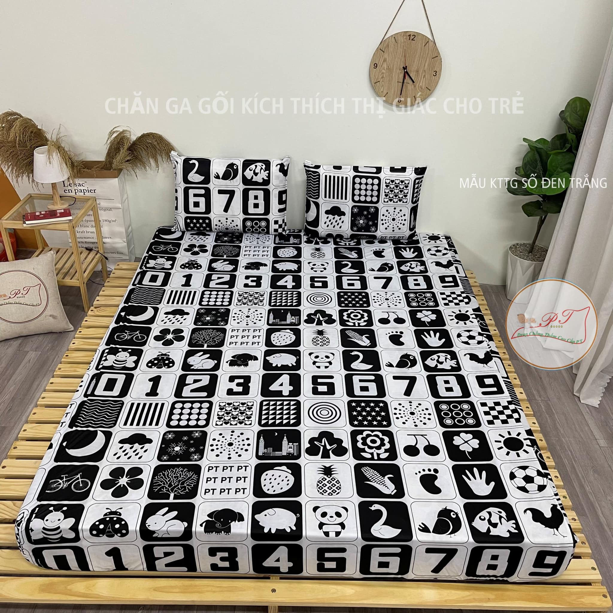 Ga Chống Thấm Cao Cấp PT Mẫu Họa Tiết Kích Thích Thị Giác Số