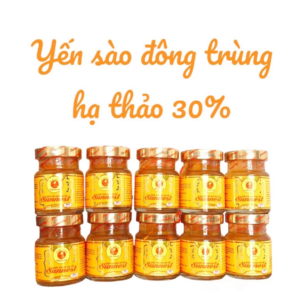 Hộp 4 Hũ YếnSunnest 30Yến (Có SợiĐôngTrùn