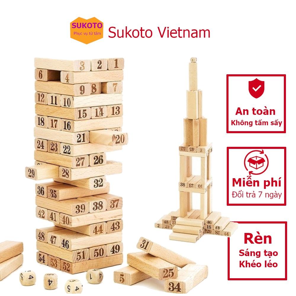 Rút Gỗ 54 Thanh Wiss Toy Đồ Chơi Sáng Tạo Cho Bé