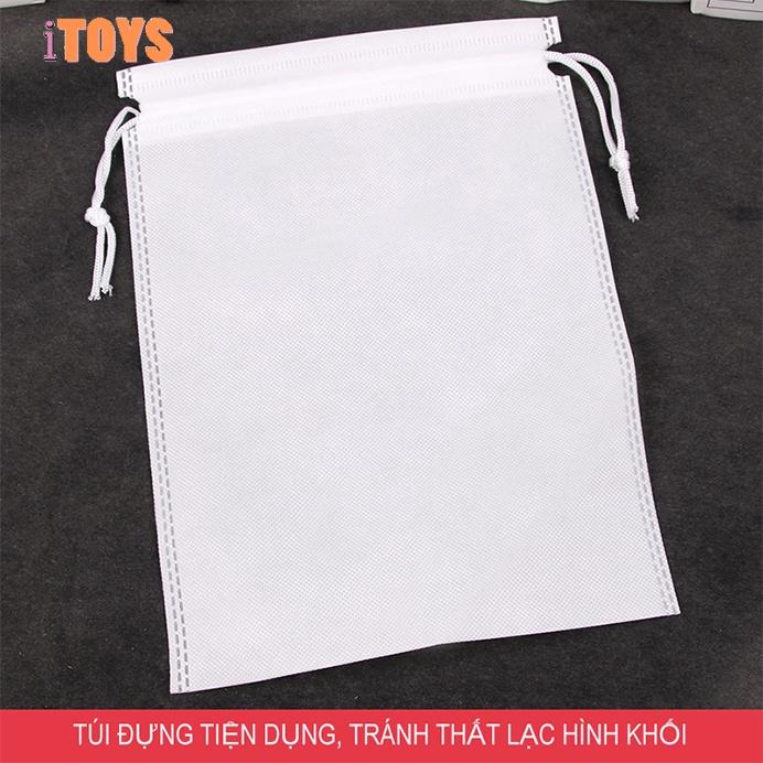 Đồ chơi thông minh xếp hình tetris cho trẻ, bộ đồ chơi ghép hình bằng gỗ cho bé trai bé gái DCG003B
