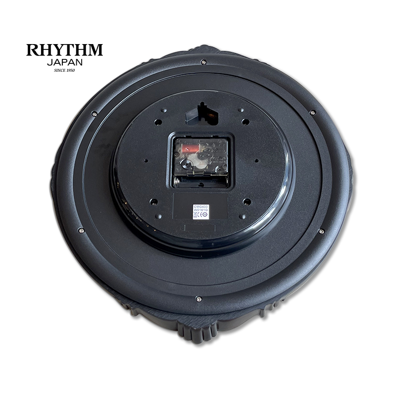 Đồng hồ Rhythm CMG433NR06 Kt 32.8 x 35.0 x 4.5cm, 1.5kg Vỏ gỗ. Dùng Pin.