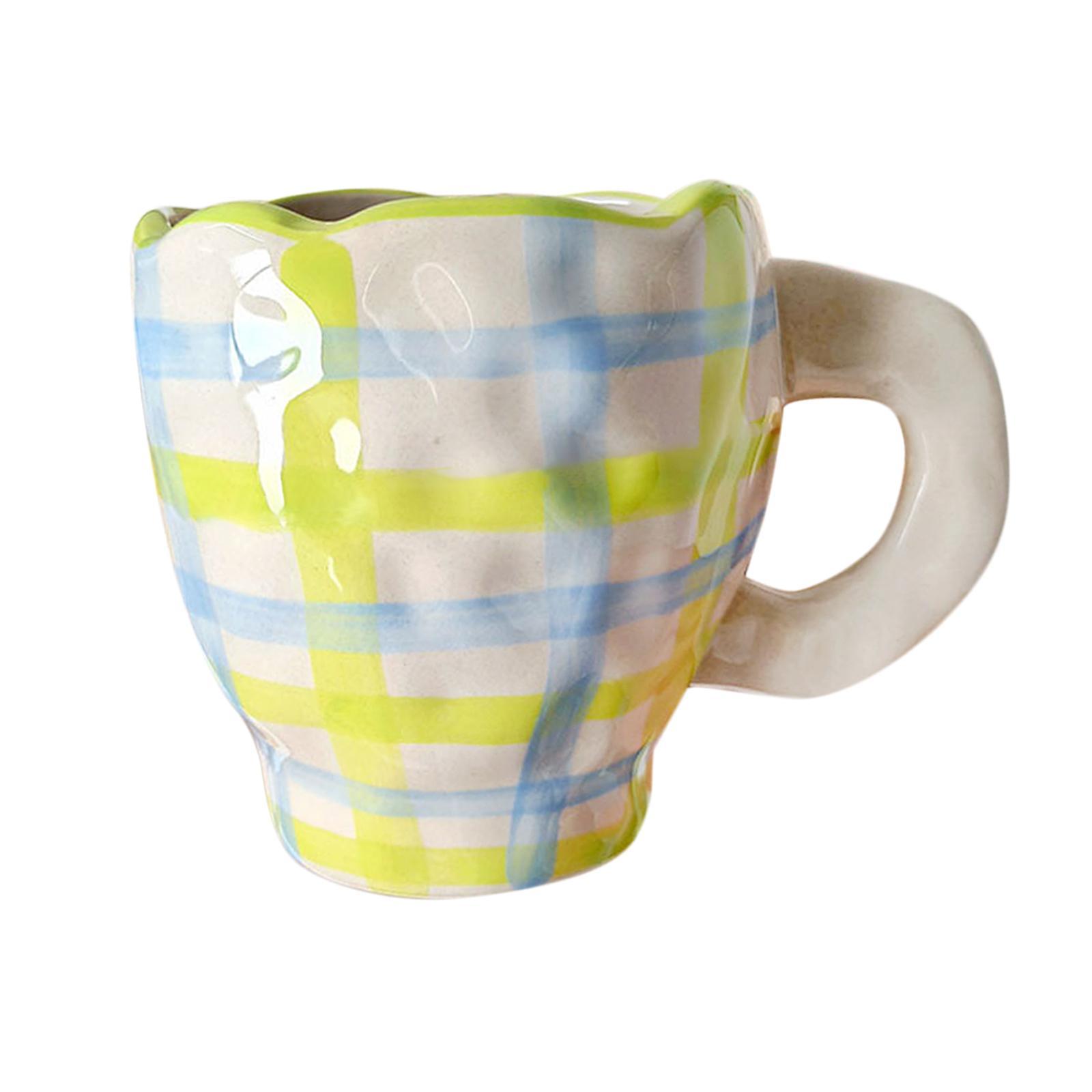 2 Pieces Ceramic Coffee Mugs Cups Breakfast Juice Milk Water Cups Gift