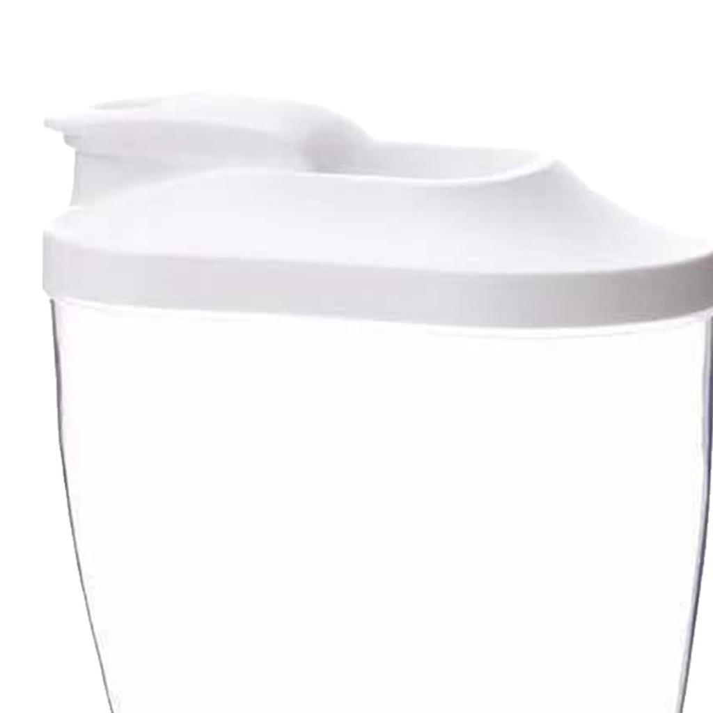 2 Pcs Clear Food Storage Container Cereal Dispenser Dry Food Grain Organizer