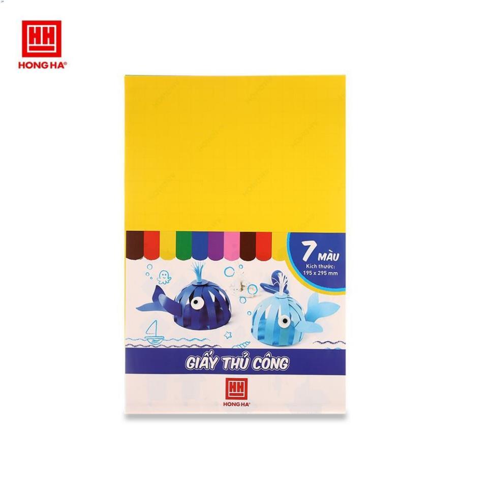 Giấy thủ công 7 màu Hồng Hà (3485)