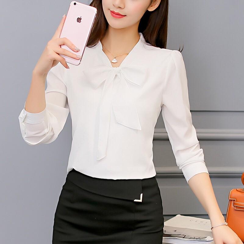 Áo kiểu nữ tay dài - thanh lịch - sang trọng - quý phái mẫu mới nhất 2020