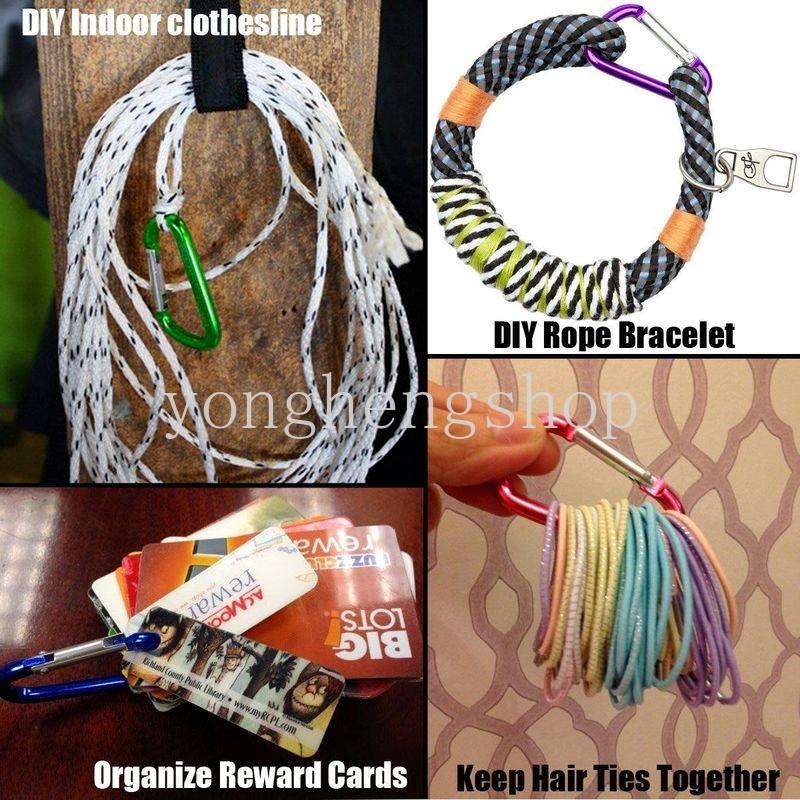 Móc Khóa Carabiner Mini Bằng Hợp Kim Nhôm Gắn Bình Nước Tiện Dụng