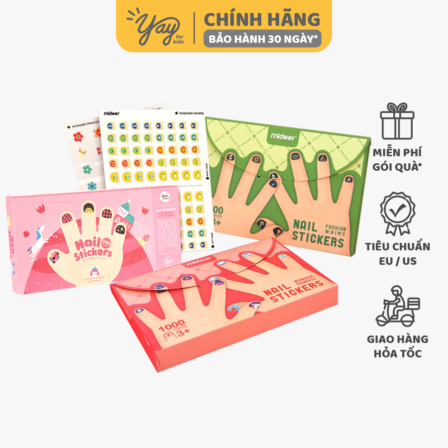 [Nhiều chủ đề] Hình dán móng tay và hình xăm dán cho bé - Nail Sticker &amp; Temporary Tattoo