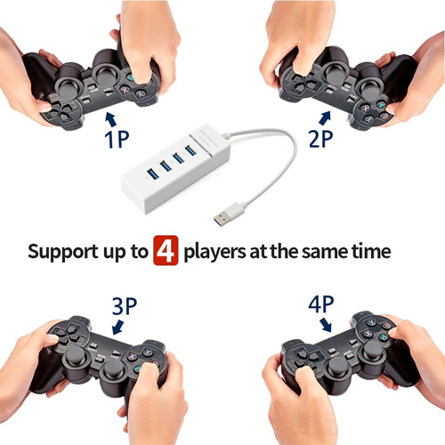 Máy Chơi Game Cầm Tay Điện Tử 4 Nút HDMI Không Dây Tích Hợp Hơn 5600+ Trò Chơi Cho PSP / PS1 / FC / NES (tặng chai dầu tràm Hoa Nén)