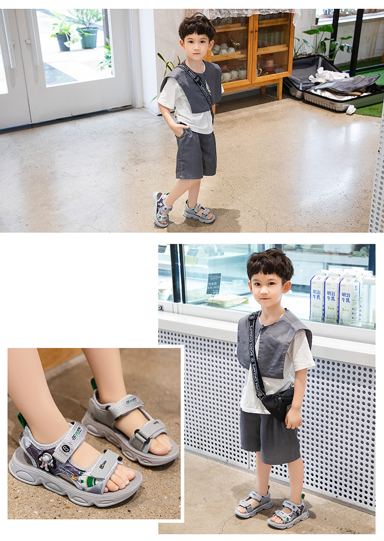 Giày Sandal quai hậu cho bé trai, thể thao siêu nhẹ, chống trơn trượt – GSD9051