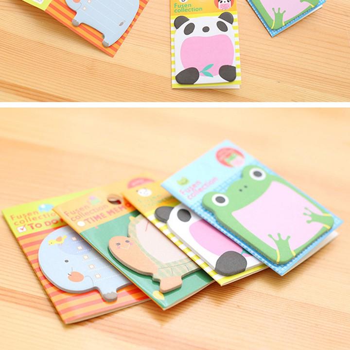 Giấy nhớ hình thú – Giấy note ghi chú hình thú dễ thương