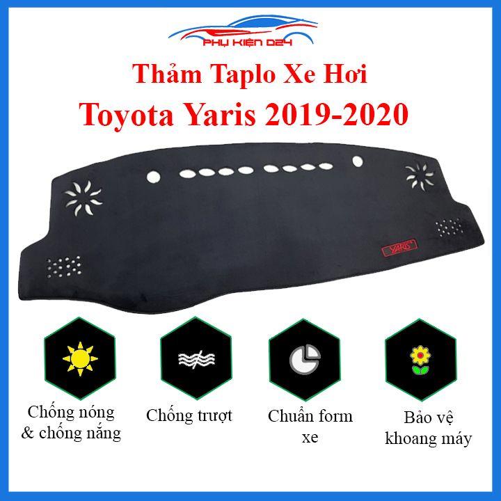 Thảm taplo Yaris 2019-2020-2021-2022 chống nắng nóng làm mát xe mở rộng tầm nhìn
