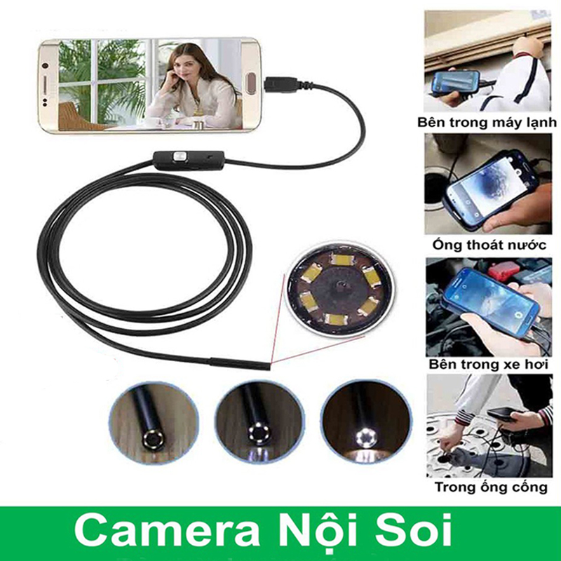 Dụng Cụ Lấy Ráy Tai Thông Minh, Camera Nội Soi Lấy Ráy Tai INTELLHAWK - HÀNG CHÍNH HÃNG, Kèm Bộ Đầu Lấy Ráy Tai, Soi Tai Mũi Họng Chuyên Nghiệp