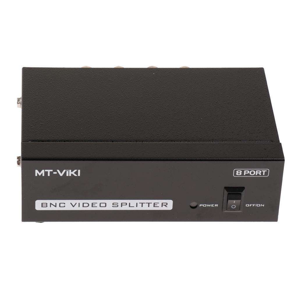 8-Way BNC Composite Video 1 to 8  Splitter Box for TV Monitor DVR