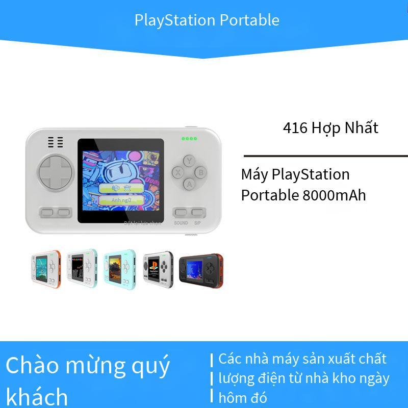 Đảm Bảo Chất Lượng Mini 416 Máy Chơi Game Cầm Tay Retro Di Động Màn Hình Màu 8000 MAh Sạc Kho Báu Game Arcade