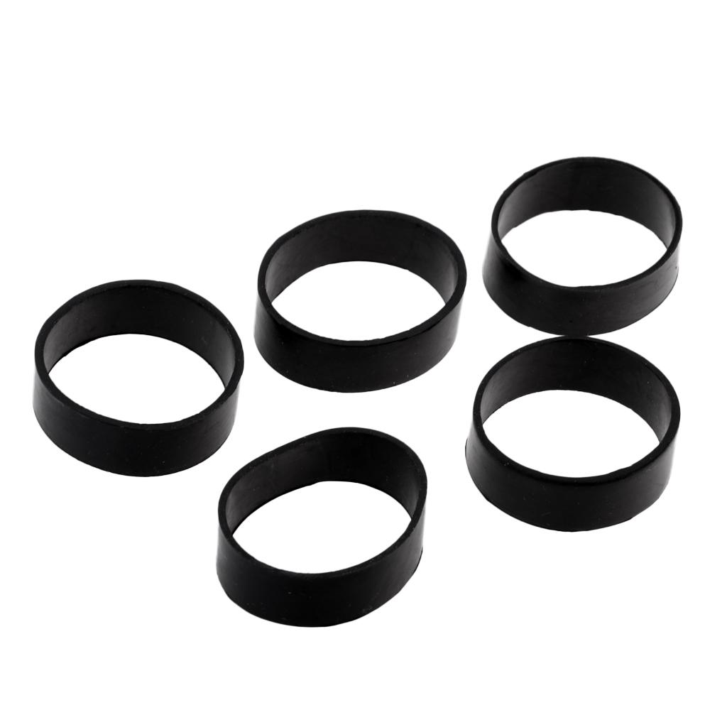 2x5Pcs Rubber Webbing Fixed Rings for Scuba Diving Weight Belt Backplate Strap